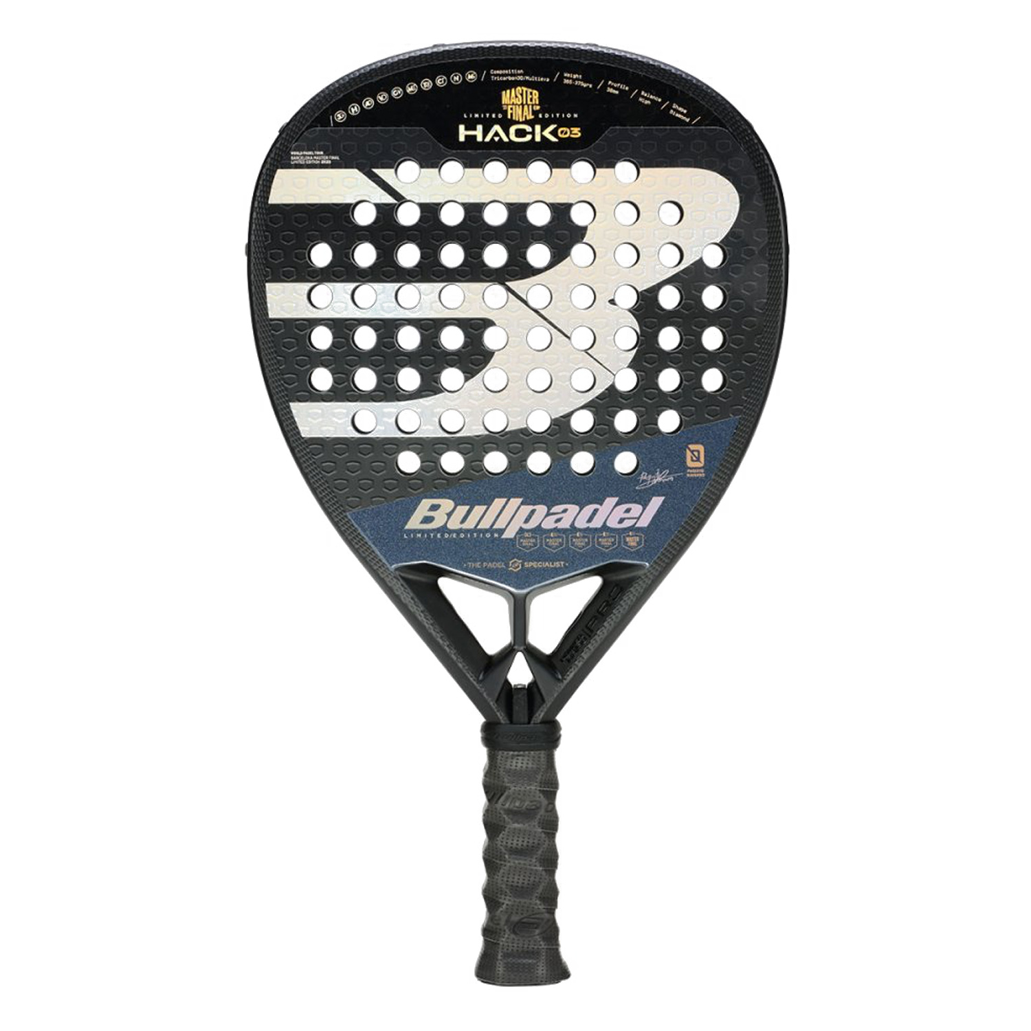 Bullpadel Hack 03 MFinal 23 Padel Racket - Black