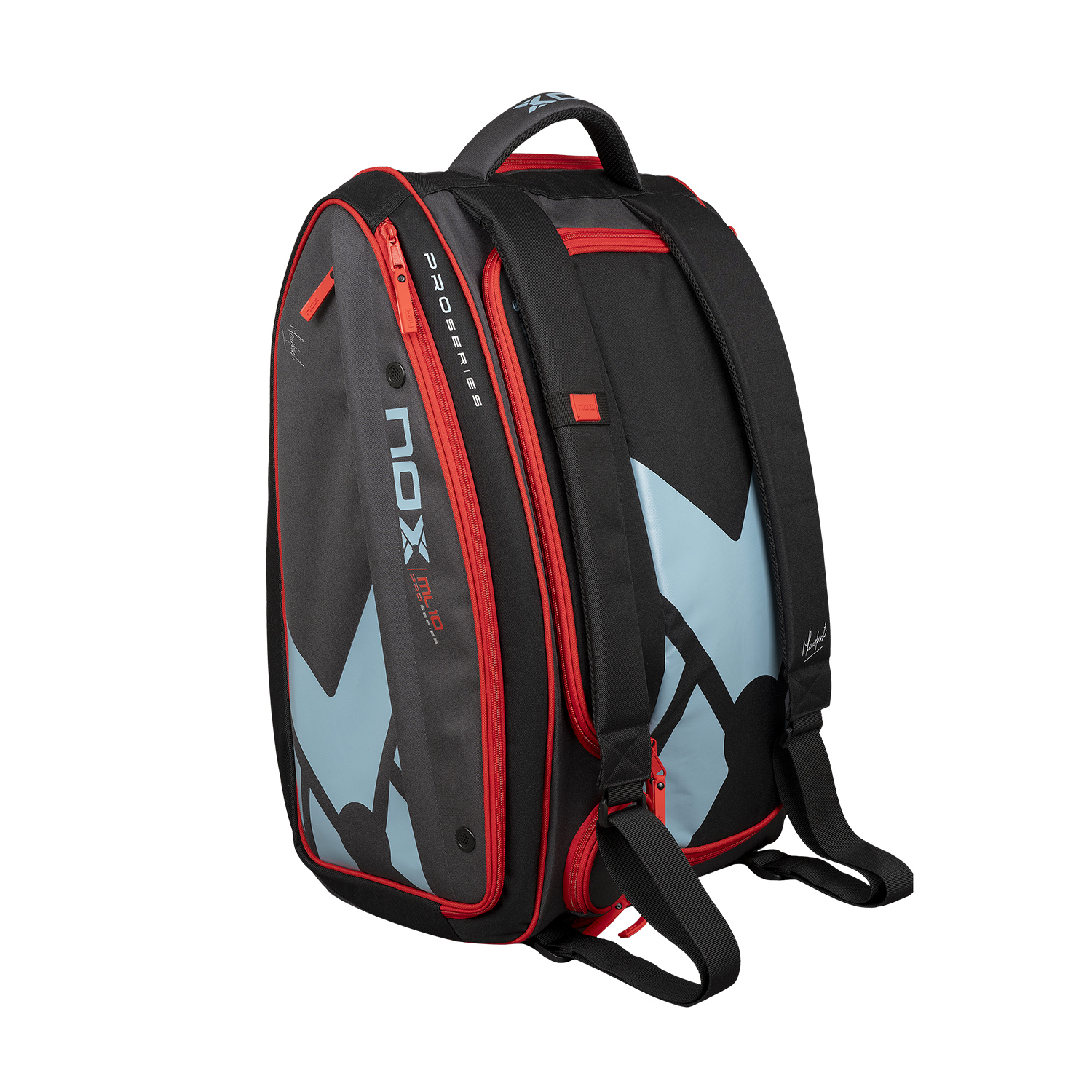 NOX ML10 Competition XL Compact Padel Bag - Negro/Rojo