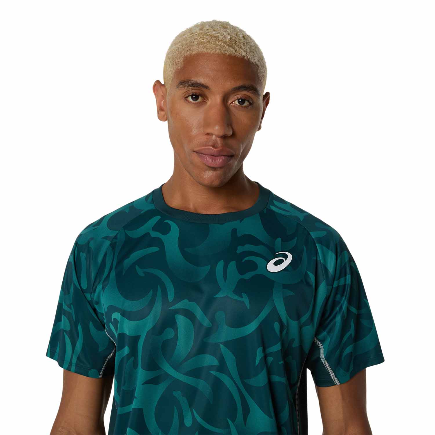 Asics Game Graphic Men's Tennis T-Shirt - Saxon Green