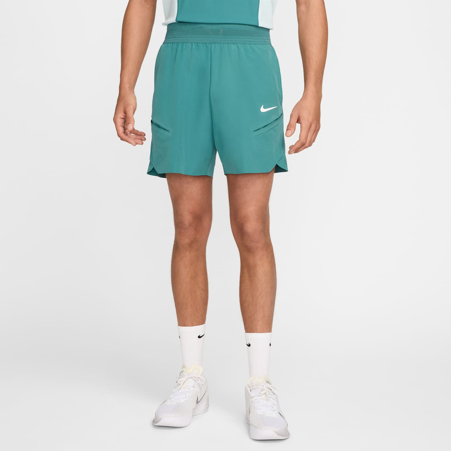 Nike Slam 6in Men's Tennis Shorts - Mineral Teal/High Voltage
