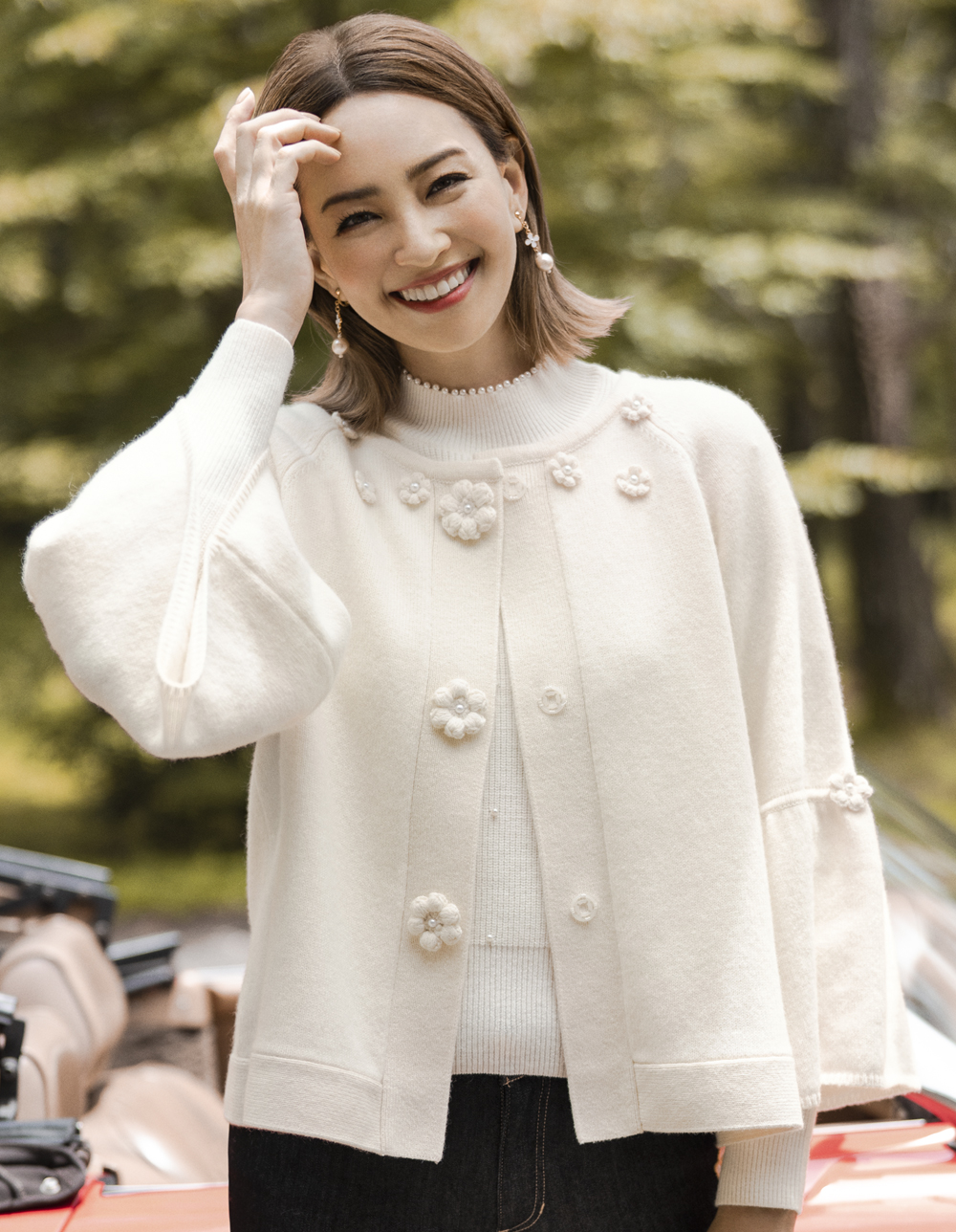 パール付きハイネックニット | msgracy