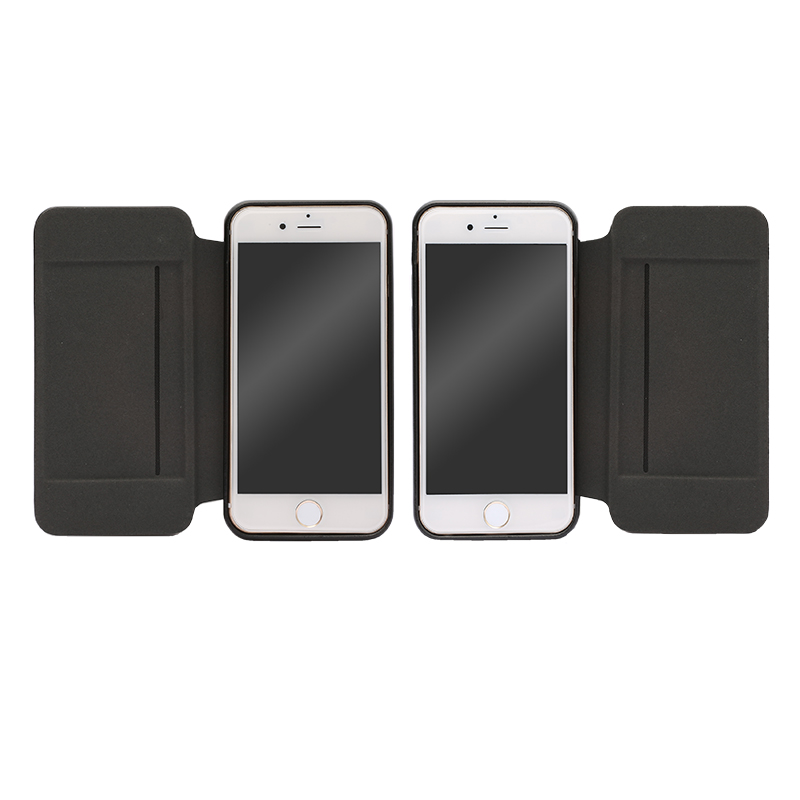 iPhone 6/6s フリップ脱着型PUレザーケース「2WAY」 ブラック｜スマホ