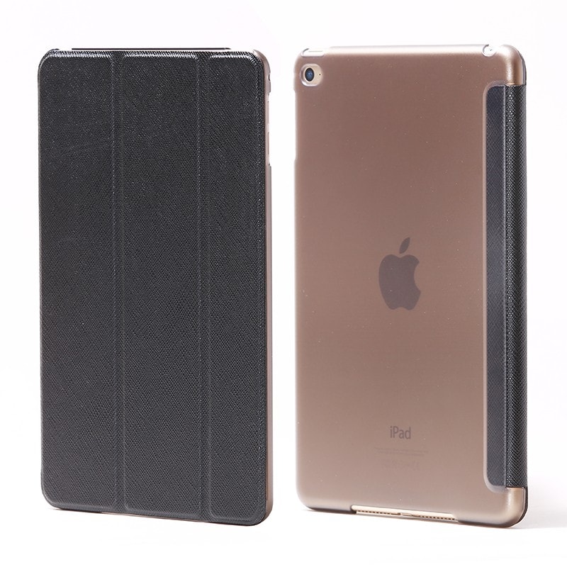 iPad mini 4 フラップケース 「Clear Note」 ブラック｜スマホ