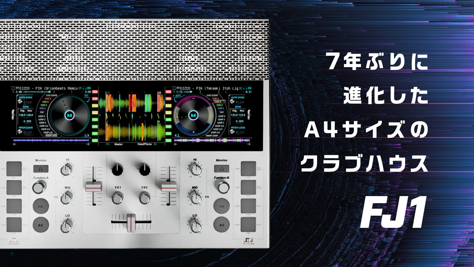 FJ1 DJコントローラー ブラック※未使用 FJ1 DJコントローラー 本体未