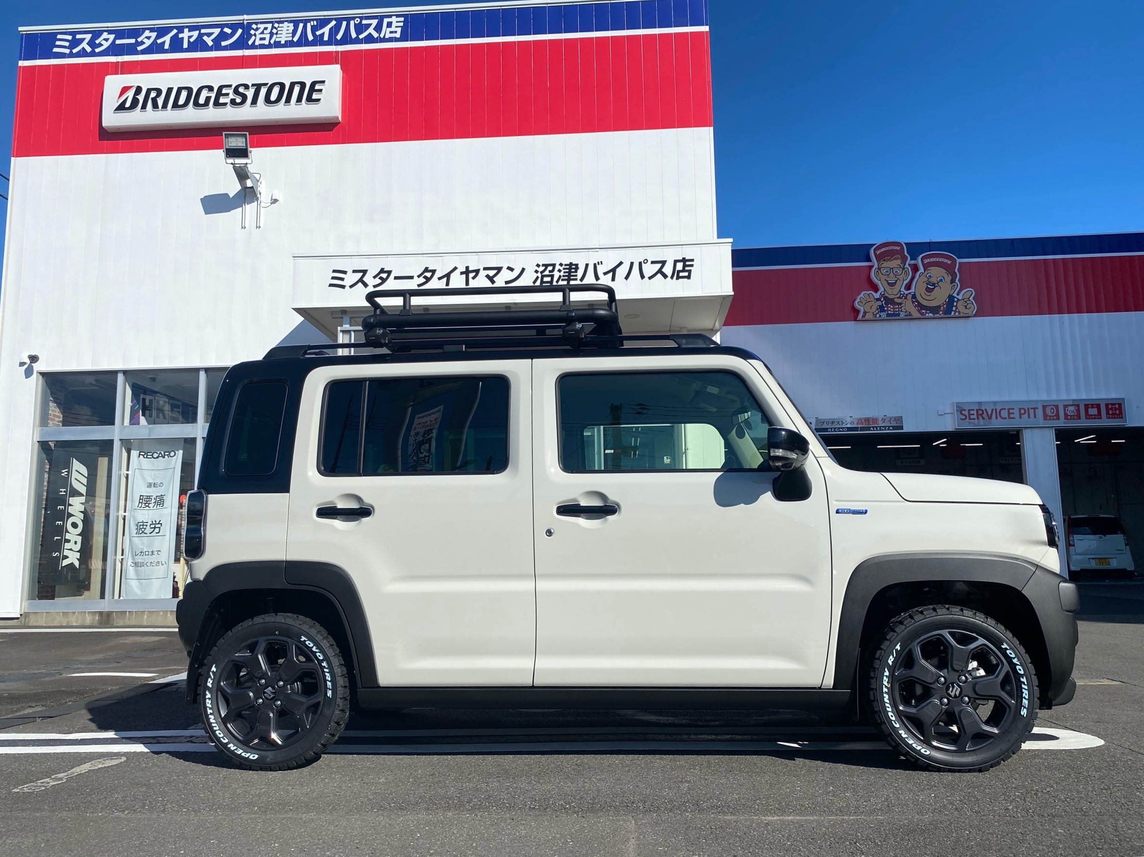 注目のハスラータフワイルドにオフ感たっぷりオープンカントリーRT装着