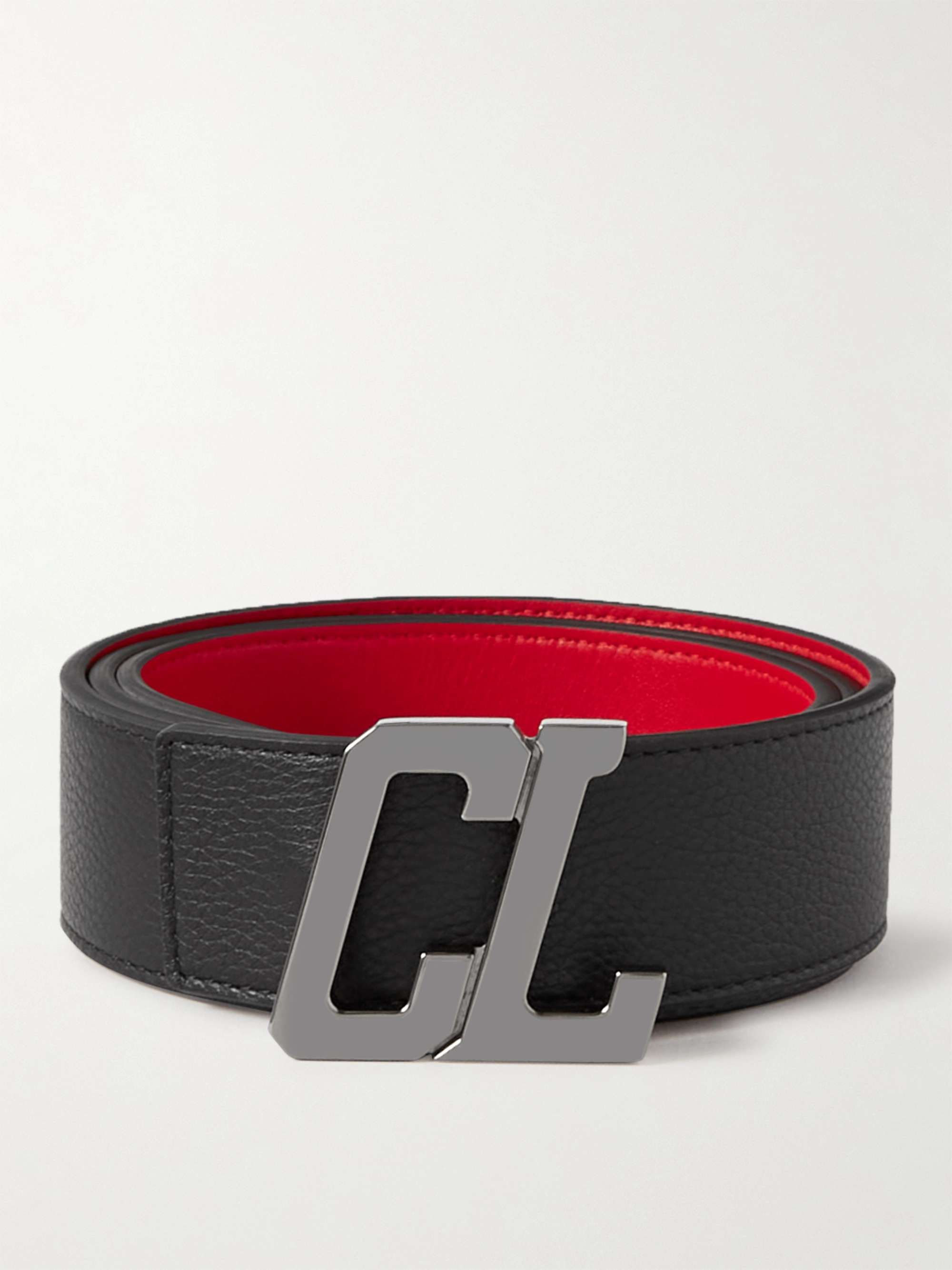 CHRISTIAN LOUBOUTIN 3.8cm Leather Belt for Men | MR PORTER