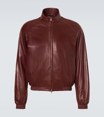 Patina 1 Jour leather blouson jacket in brown - Berluti | Mytheresa