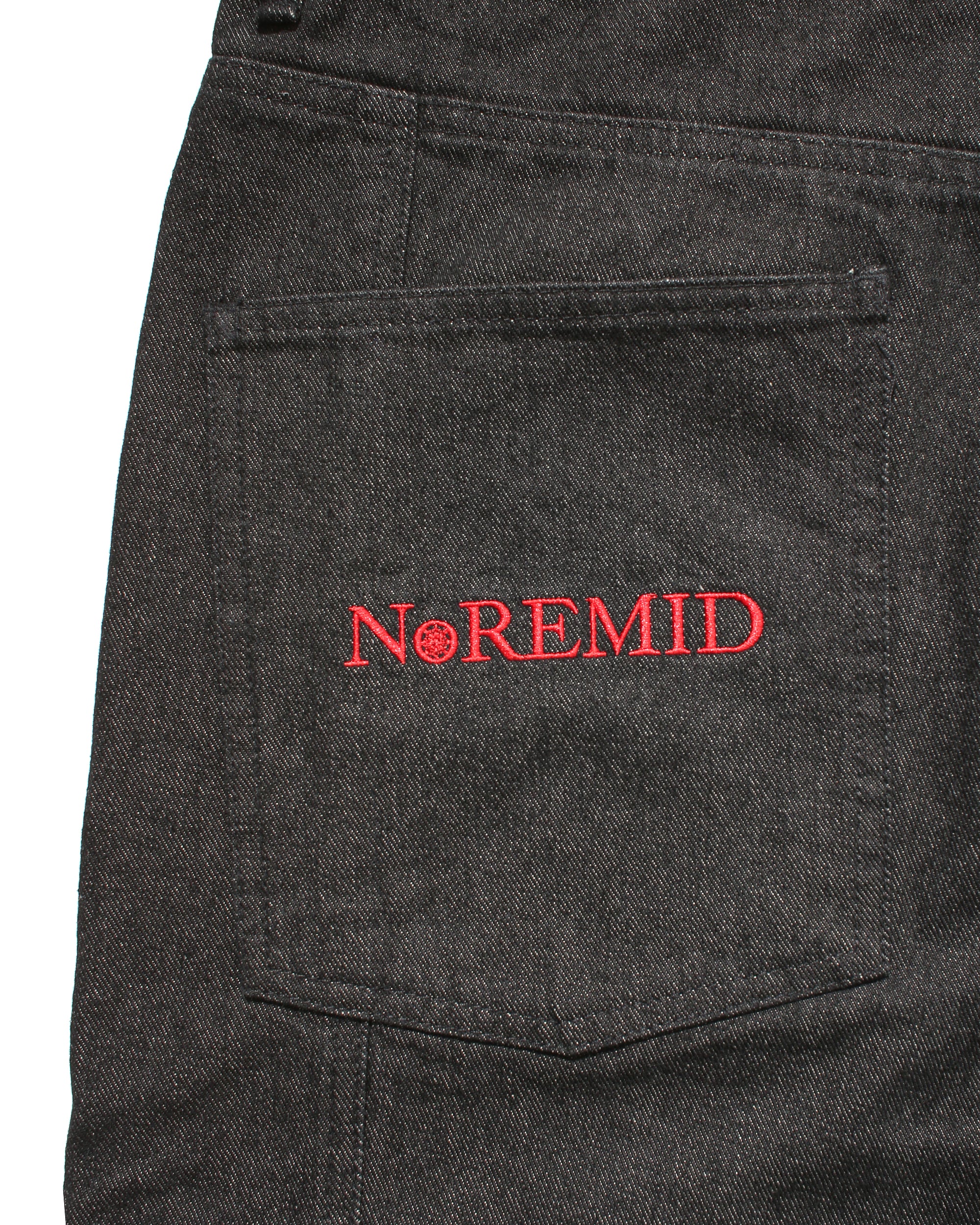 RIGID DENIM – BLACK/RED – NOREMID