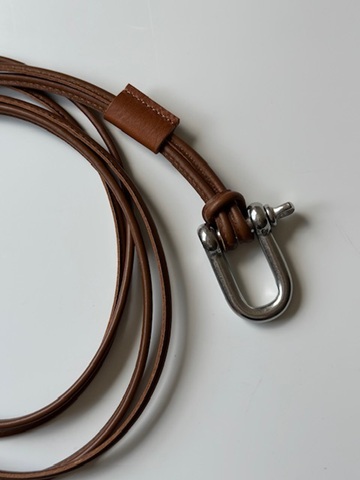 ANCELLM（アンセルム） LEATHER ROPE BELT(BROWN) s.t.c｜洋服・小物