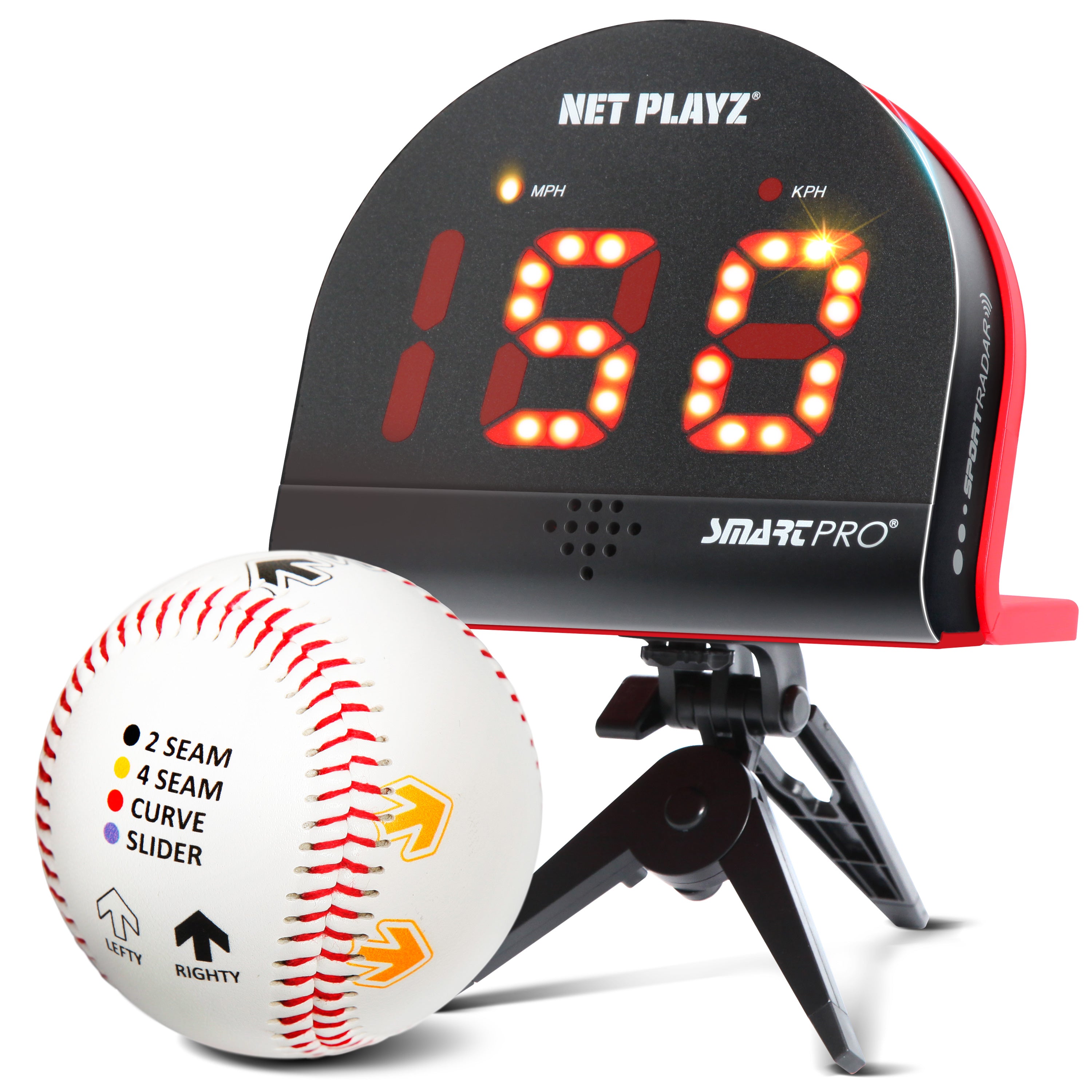 SMART PRO SPEED RADAR | WITH BASEBALL - BASEBALL Equipment From