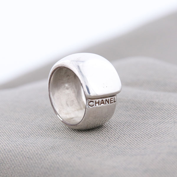 CHANEL シャネル ロゴリング SV925 14号 ユーズド 中古(シルバー