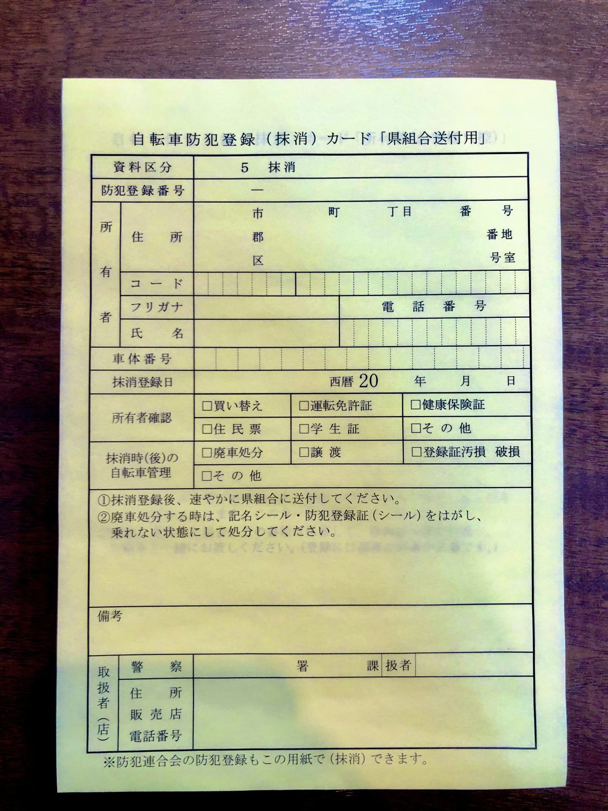 防犯登録についてまとめてみた！の巻 | 宇品店 | バイシクルネコモト