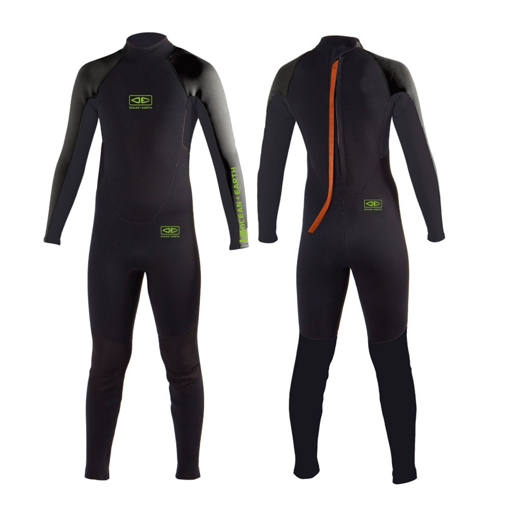 Crème タッパーウェットスーツ 黒/オリーブグリーン Crème タッパー