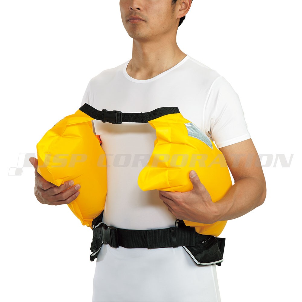 BEWAVE 自動膨張式ライフジャケット ウエストベルト型 オーシャンWR-1