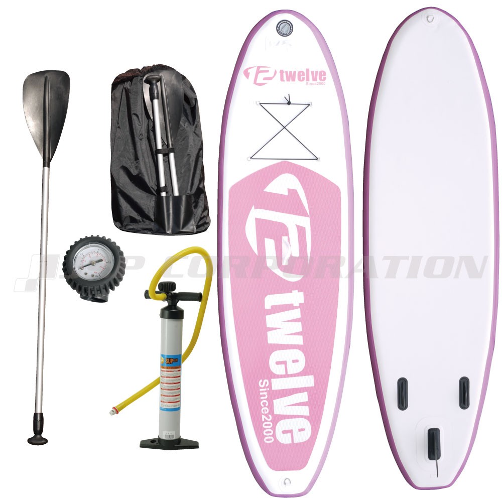 インフレータブル スタンドアップパドルボード(SUP) パドル付 ピンク