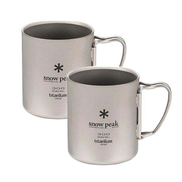 スノーピーク(snow peak) チタンダブルマグ 300 2個 セット 【MG-152