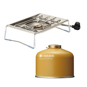スノーピーク(snow peak) フラットバーナー+ギガパワーガス250プロイソ