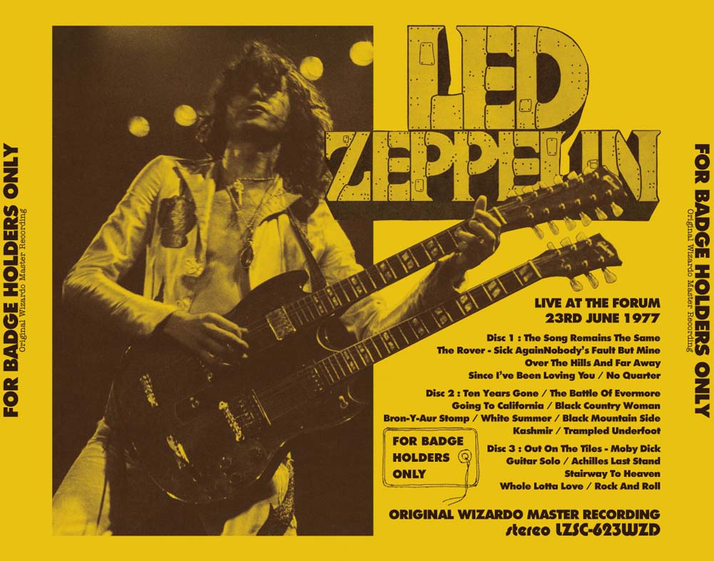 LED ZEPPELIN - FOR BADGE HOLDERS ONLY: ORIGINAL WIZARDO MASTER