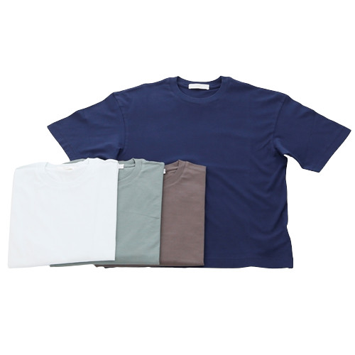 レディース】FEDELI フェデーリ Tシャツ クルーネック ガーメントダイ