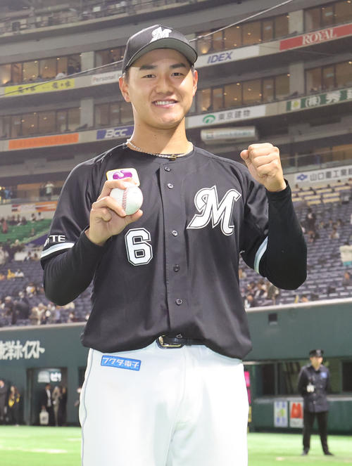 ロッテ】西川史礁プロ初ヒット記念グッズ販売「たくさん声援を送って