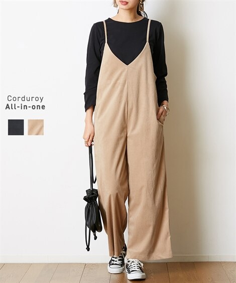 コーデュロイオールインワン 通販【ニッセン】