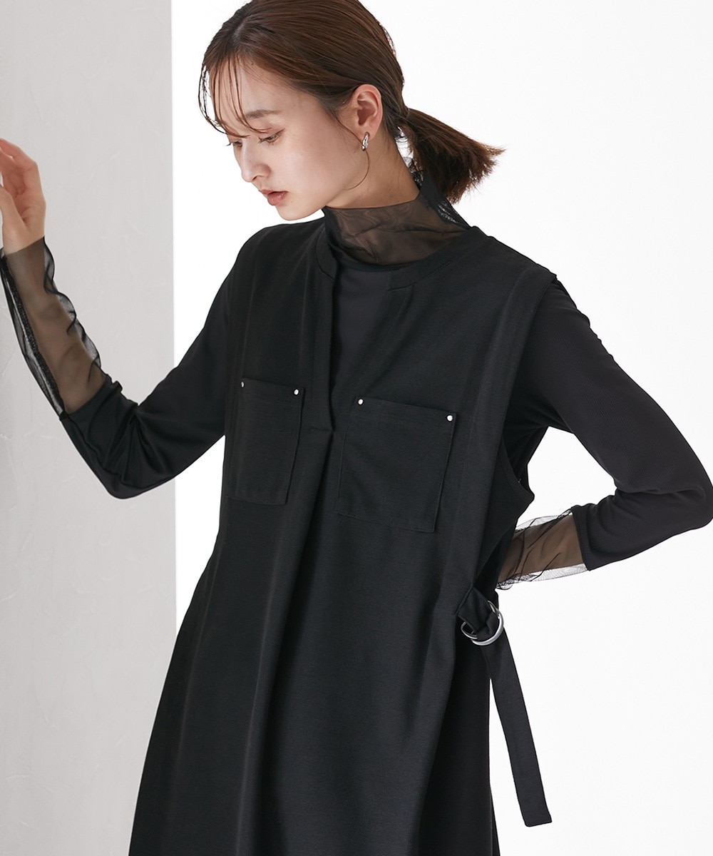 ベルト付きジャンスカ 通販【ニッセン】