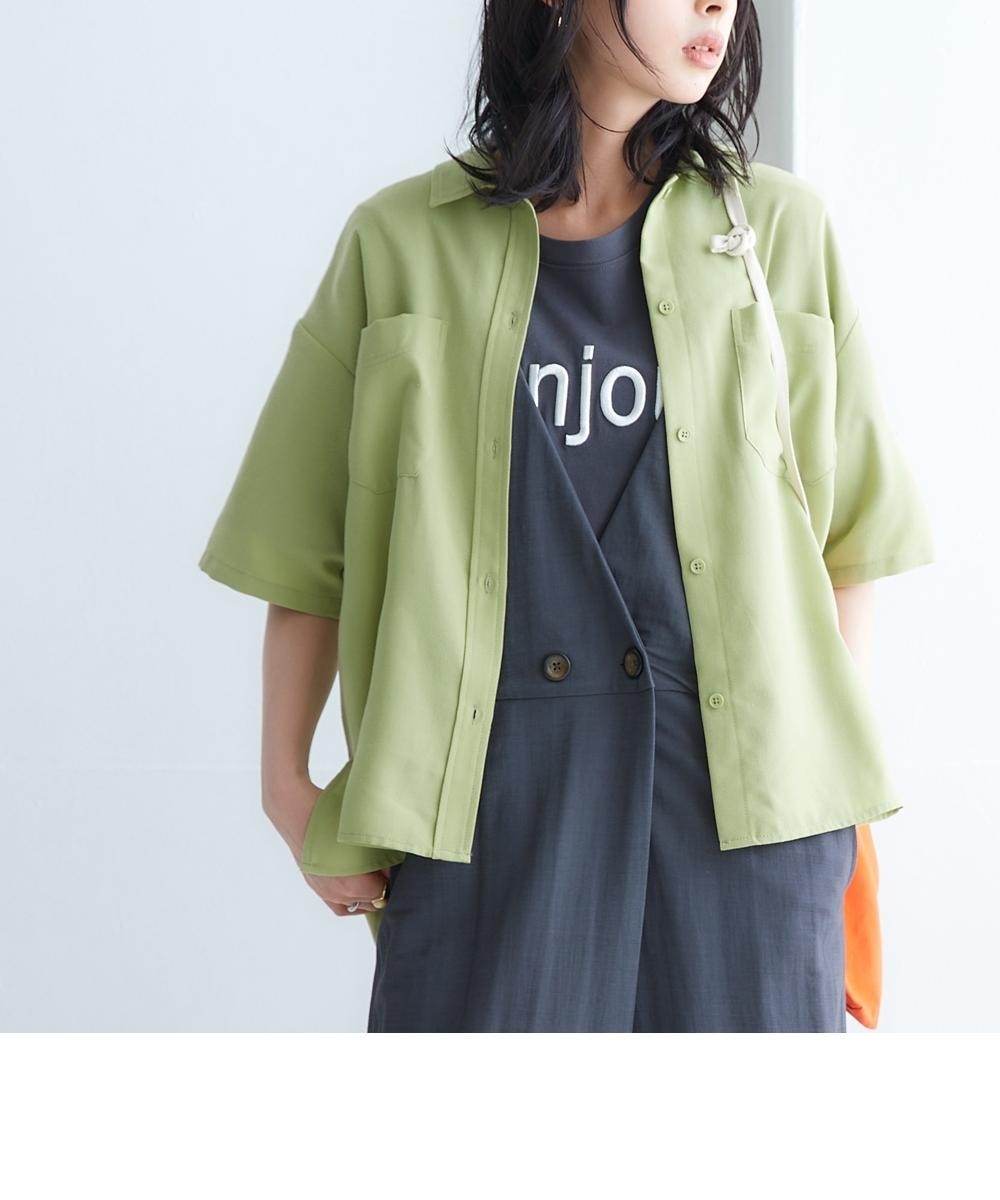 お手入れ簡単！麻混涼やかドライエックスサファリシャツ（吸汗速乾