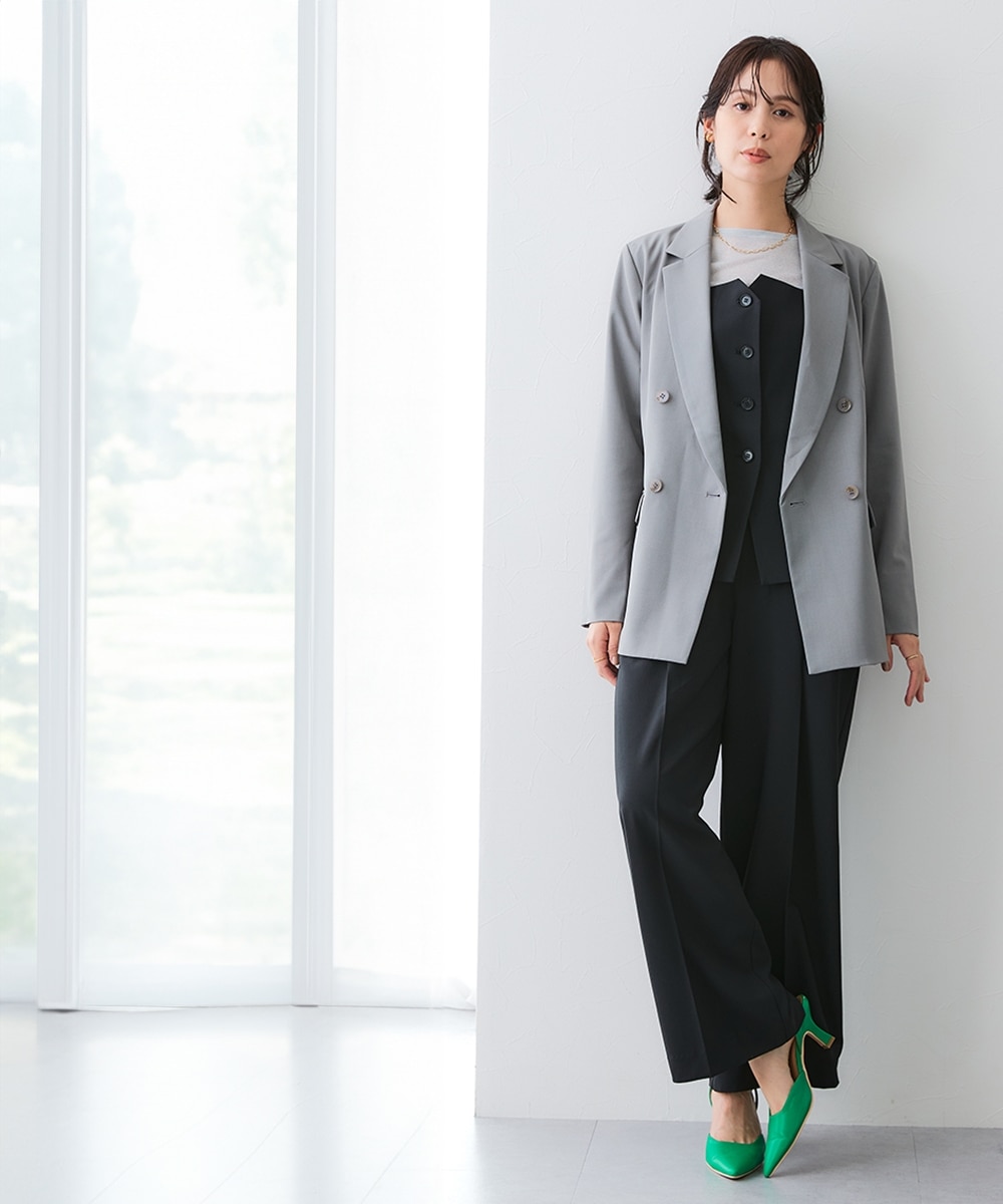 極美品♡ バーバリーロンドン パンツスーツ レディース ロゴボタン