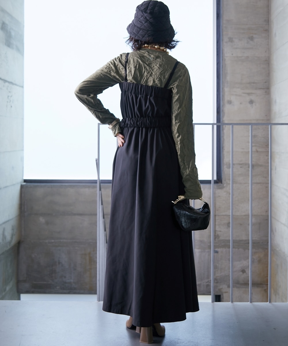 ベアトップマキシワンピース(共布ベルト付)＜大きいサイズ有＞GEVS