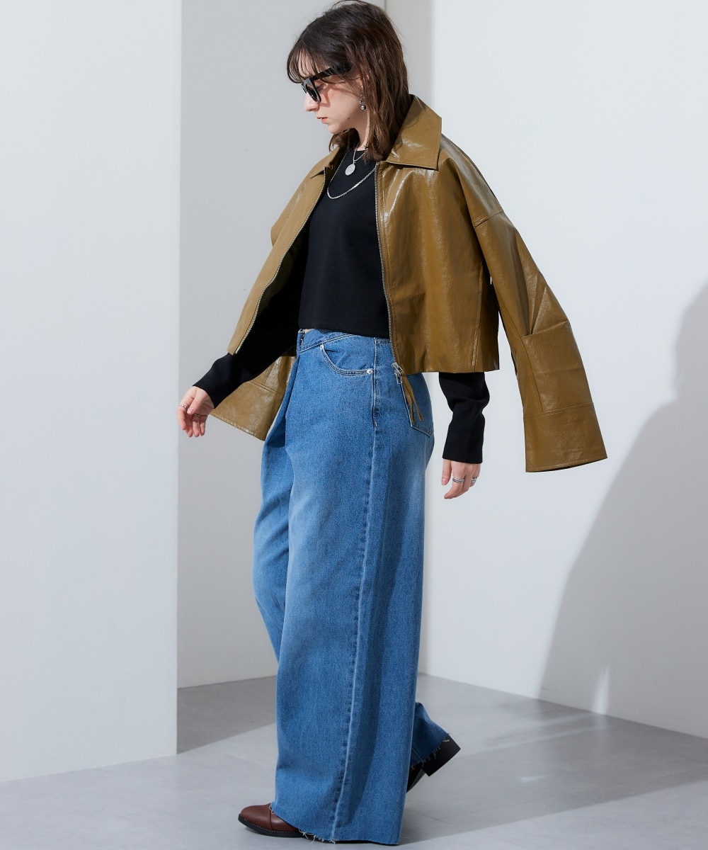 クロップドニットトップス 通販【ニッセン】