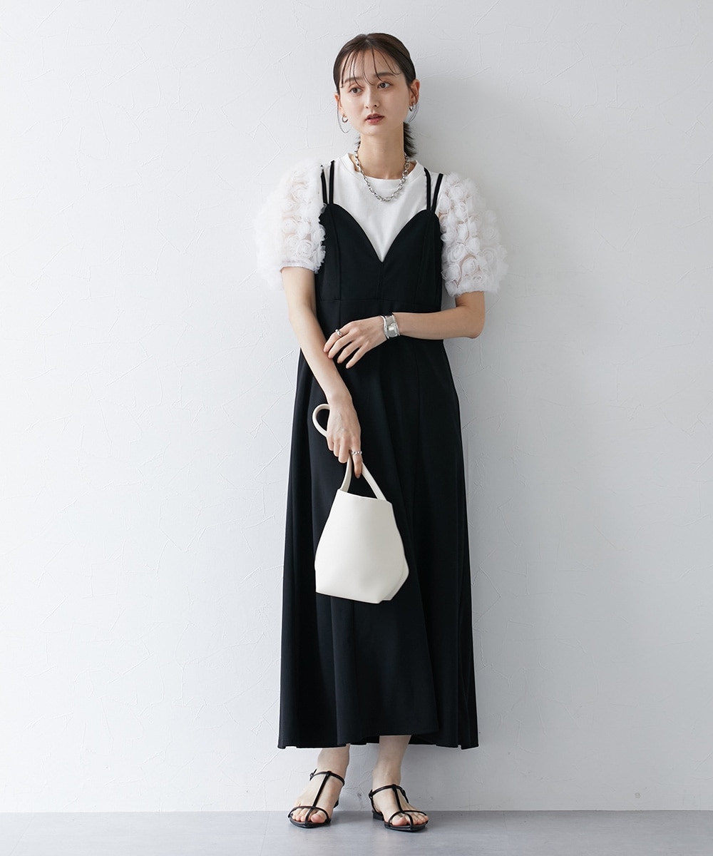 バッククロスジョーゼットワンピース 通販【ニッセン】