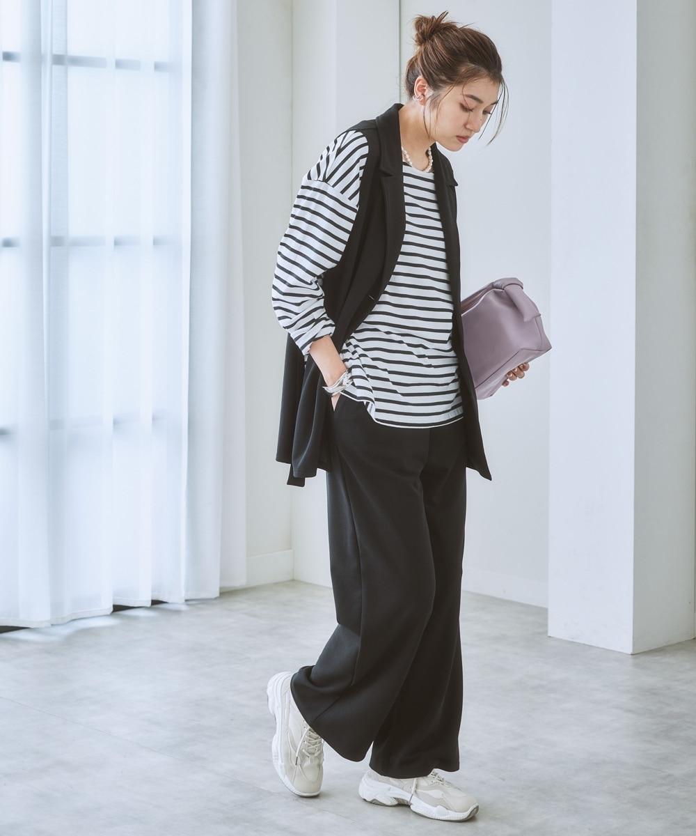 ジレセットアップ（ジレベスト+ストレートパンツ）＜大きいサイズ有