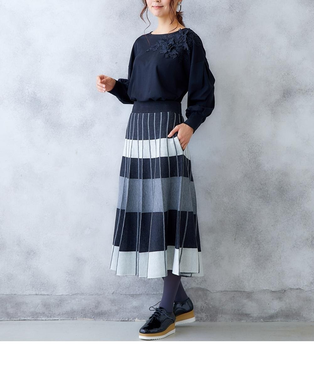 ニットジャガードAラインスカート【Hana服】 通販【ニッセン】