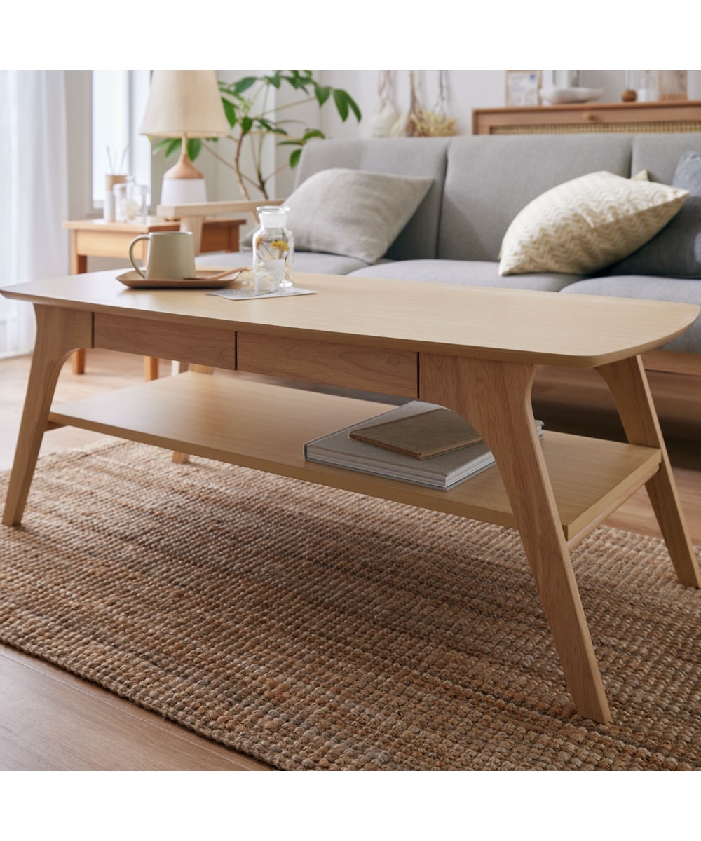 引き出し付き デザインリビングテーブル 通販【ニッセン】