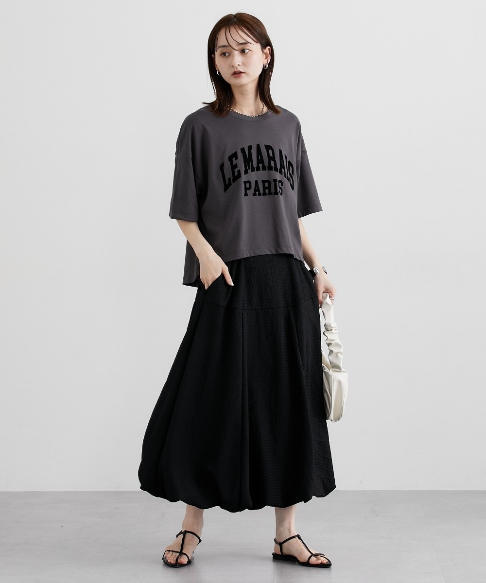 ウェーブ柄バルーンスカート 通販【ニッセン】