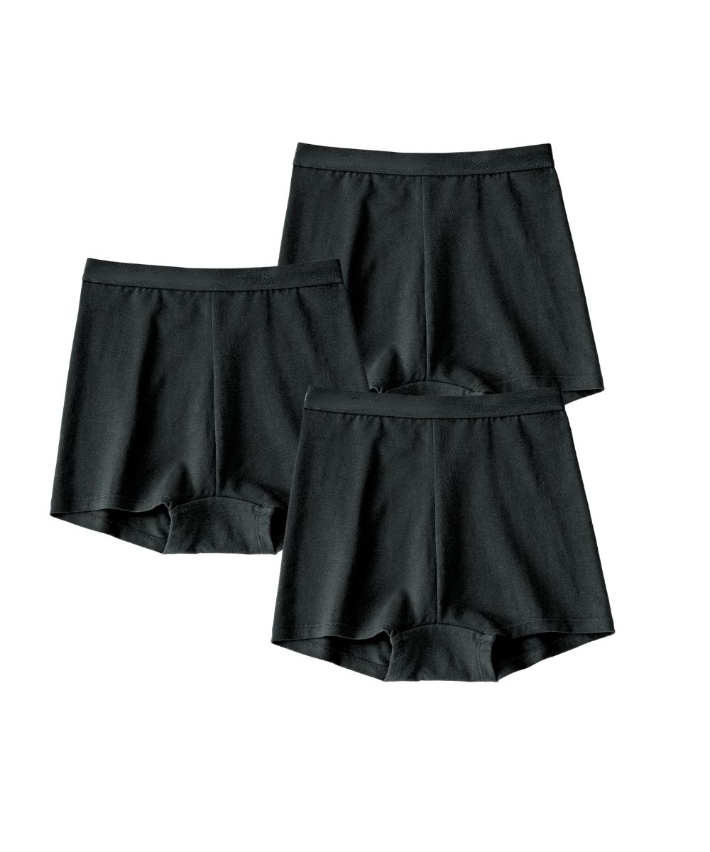 n，KURO 綿混ストレッチ深ばき丈ボクサーショーツ3枚組 通販