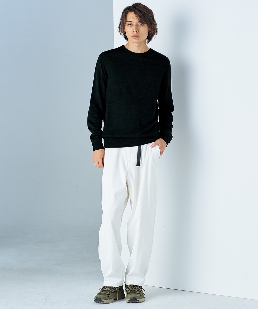 洗濯機で洗える薄手クルーネックセーター【大きいサイズ有】 通販