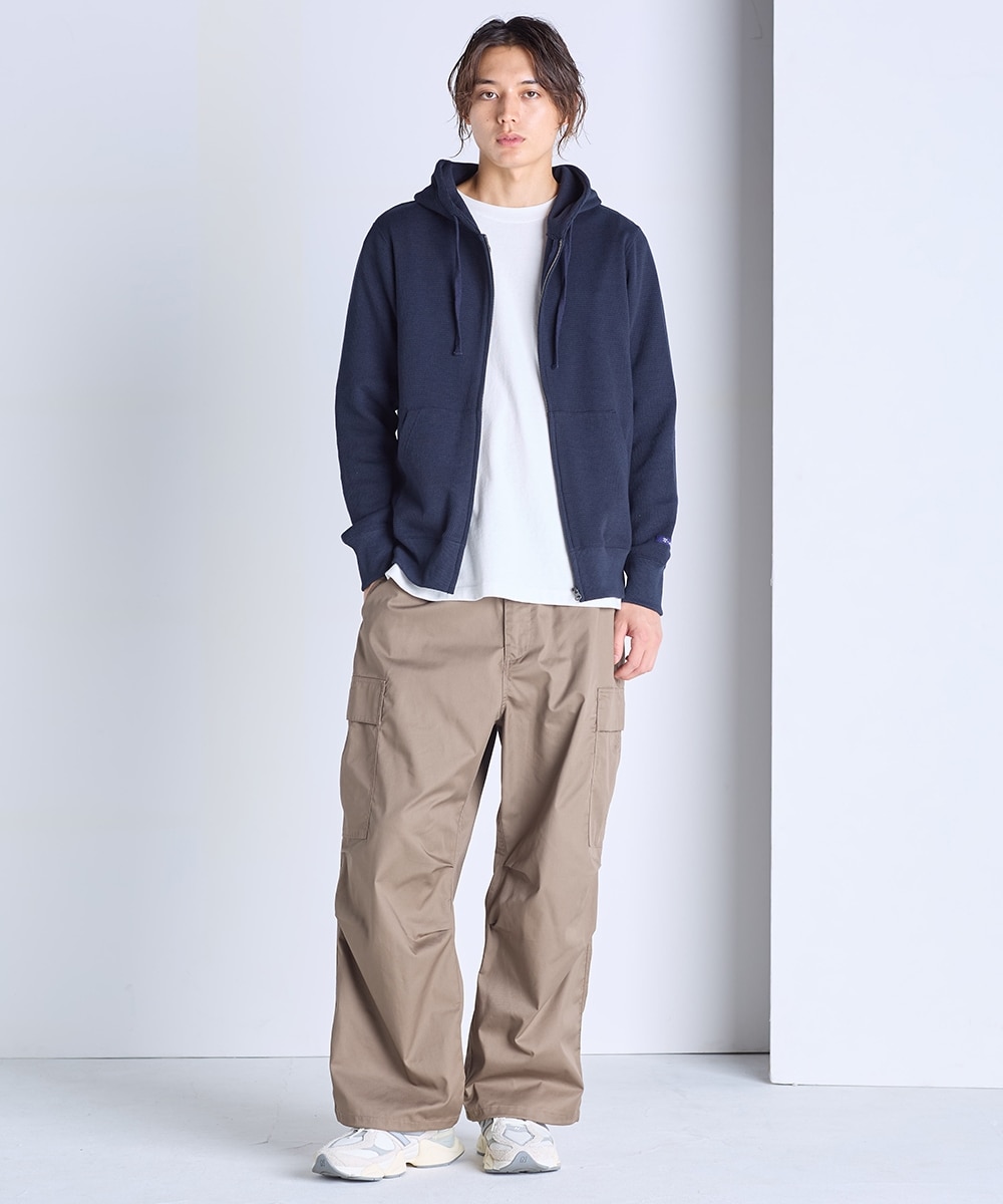 ヘビーウェイトワッフルフルジップパーカー【大きいサイズ有】 通販