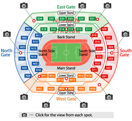 Seat plan｜NISSAN STADIUM