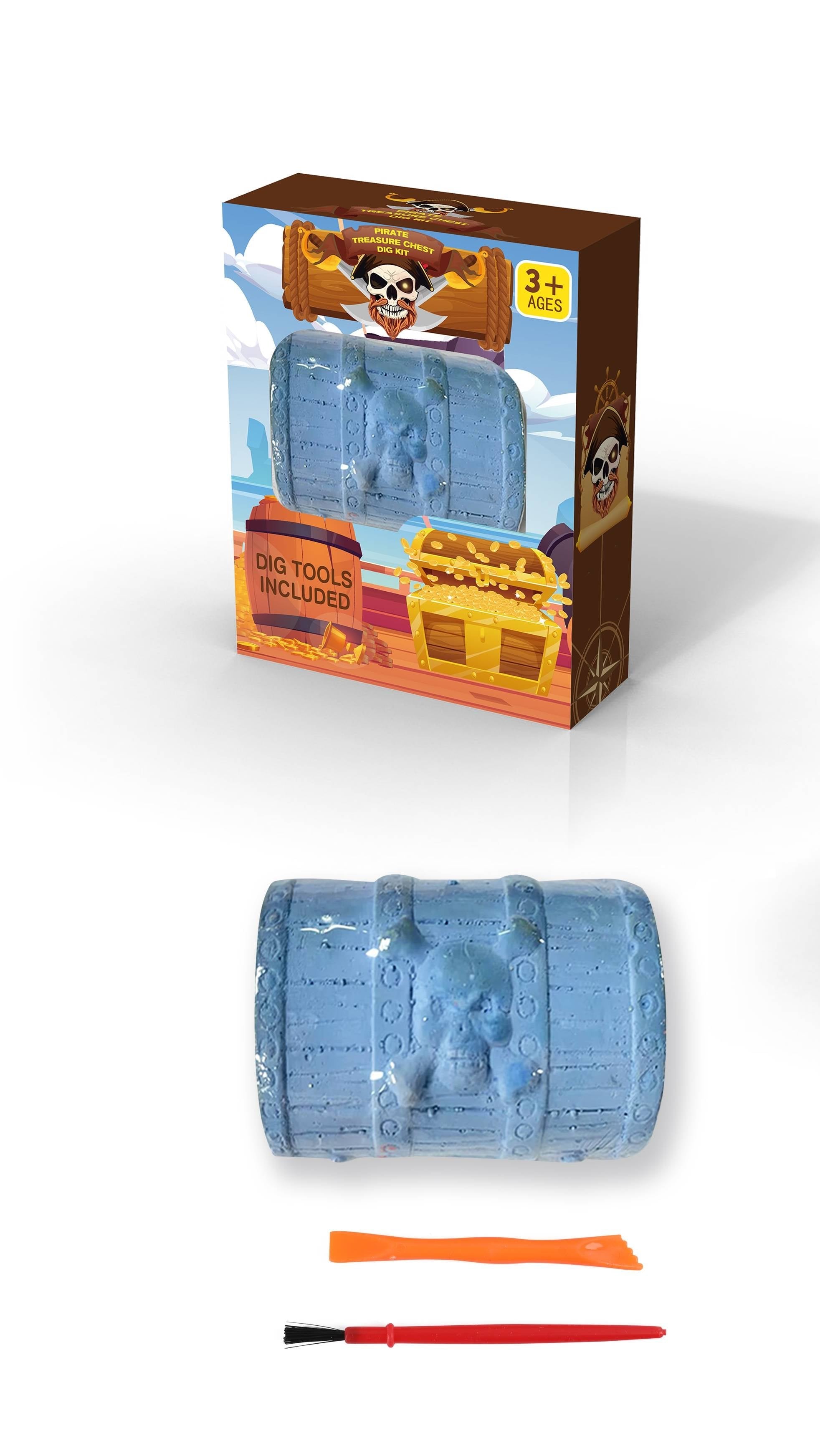 Pirate Treasure Chest- Dig Kit – Smock Candy
