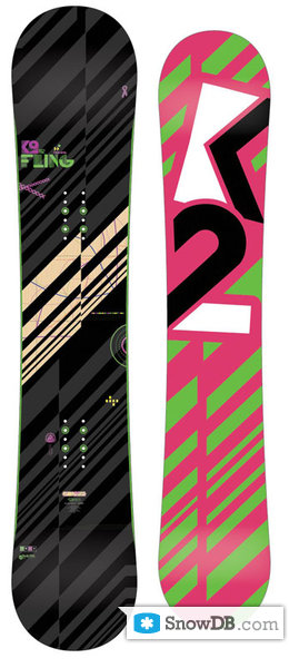 Snowboard K2 Fling 2008/2009 :: Snowboard and ski catalog SnowDB.com