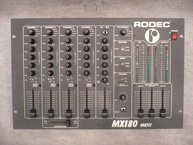 RODEC MX180 MKIII 　ミキサー DJサウンド⭐⭐⭐ Rodec - MX-180 Mk lll > DJ機材｜サウンドクルー
