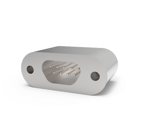 Micro D+ 9 Pin Connector, 250V, 0.018 inch Diameter Stn. Stl
