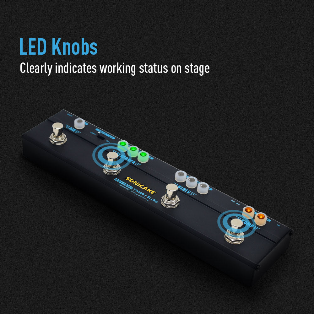 Twiggy Blues Multi Effects Vintage Blues Rock Tone Pedal - SONICAKE