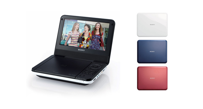 スタイリッシュデザインの7V型液晶搭載ポータブルDVDプレーヤー発売