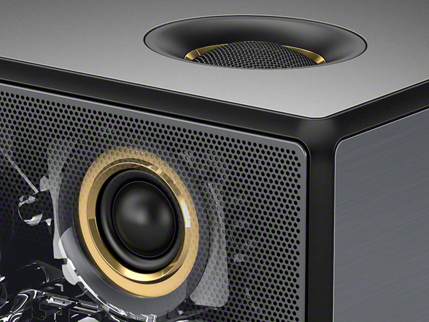 SRS-X9 特長 : 高音質 | アクティブスピーカー／ネックスピーカー | ソニー