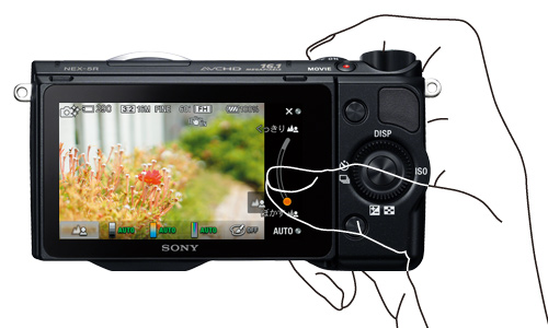 NEX-5R 特長 : 直感的な操作 | デジタル一眼カメラα（アルファ） | ソニー
