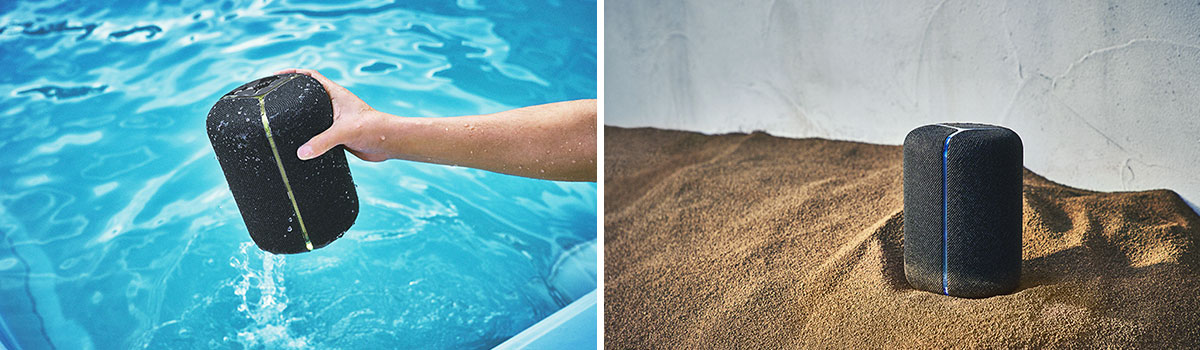 SRS-XB402G 特長 : 便利機能 | アクティブスピーカー／ネック