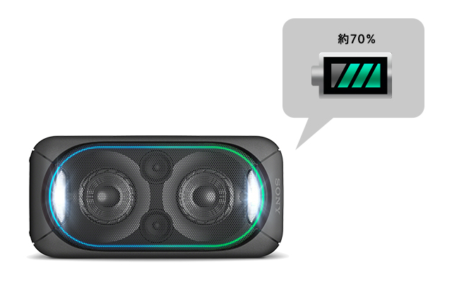 SRS-XB60 特長 : 便利機能 | アクティブスピーカー／ネックスピーカー