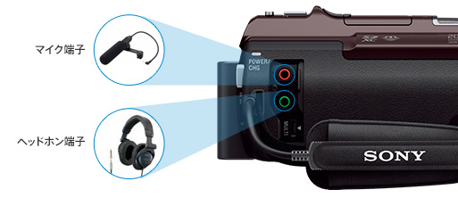 HDR-PJ630V 特長 : 高音質機能 | デジタルビデオカメラ Handycam